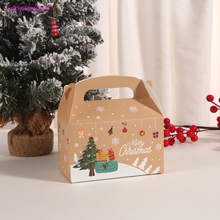 Familywind&gt; ถุงกระดาษใส่ขนมเค้ก รูปซานตาคลอส 4 ชิ้น