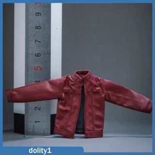 [Dolity1] เสื้อโค้ทหนัง แขนยาว สเกล 1/12 อุปกรณ์เสริม สําหรับคอสเพลย์ ฟิกเกอร์ 6 นิ้ว