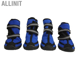 Allinit Dog Shoes Paw Protector Reflective  Safe Boots Comfortable  for Camping Hiking