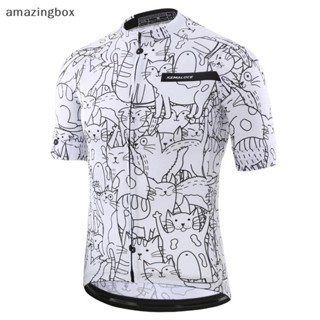 เสื้อกีฬาแขนสั้น ระบายอากาศได้ดี ลายการ์ตูนแมว สีขาว เป็นมิตรกับสิ่งแวดล้อม แฟชั่นฤดูใบไม้ผลิ สําหรับผู้ชาย และผู้หญิง