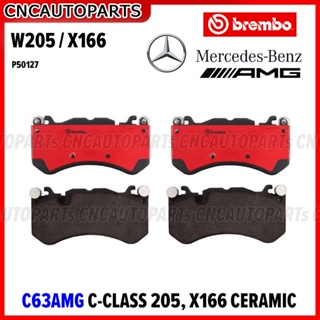 BREMBO ผ้าเบรคหน้า Mercedes Benz C63 AMG W205, X166 เกรด CERAMIC รหัสสินค้า P50127