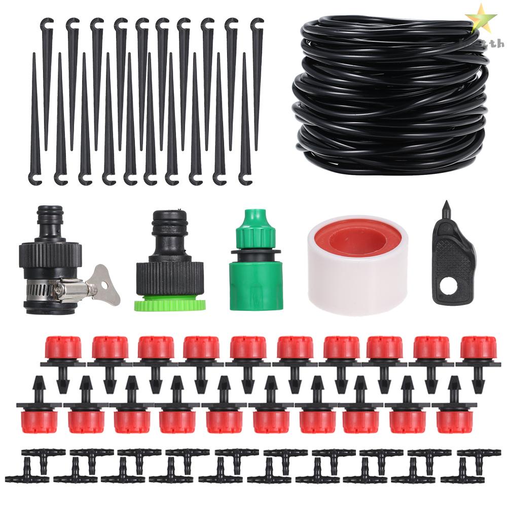 DIY Saving Water Micro Drip Irrigation System Garden Greenhouse Spray ...