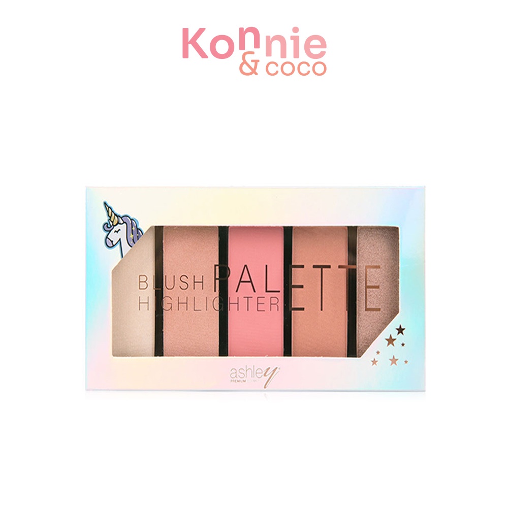 ashley-highlight-blush-bronze-palette-22-5g-พาเลทแบบ-all-in-one-5-เฉดสีสำหรับตกแต่งใบหน้า