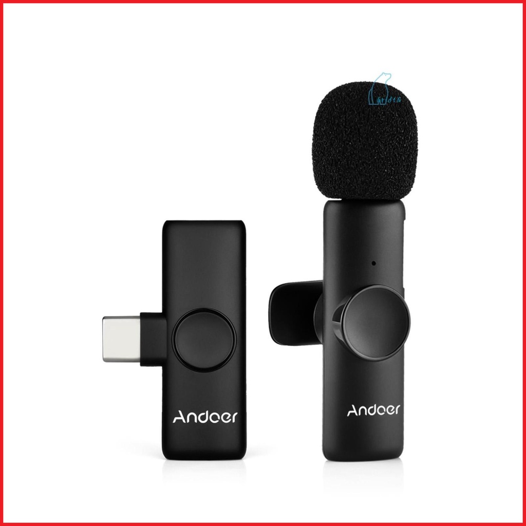 Shopee Wireless Microphone System Clipon Mic for Smartphones Tablets