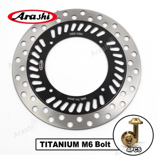 Arashi ดิสก์เบรกโรเตอร์ ด้านหน้า สําหรับรถจักรยานยนต์ HONDA MTX R 80 MTX80R 1987 CR125R CR125E 1992-1994 XLR R 125 XLR125R 1997-2003 XR250R 1984-1987