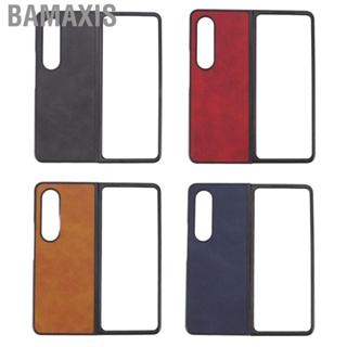 Bamaxis Phone Cover  Great Touch Synthetic Leather Impact Resistant Foldable Case Shockproof Accurate Cutouts for Family Z Fold 4