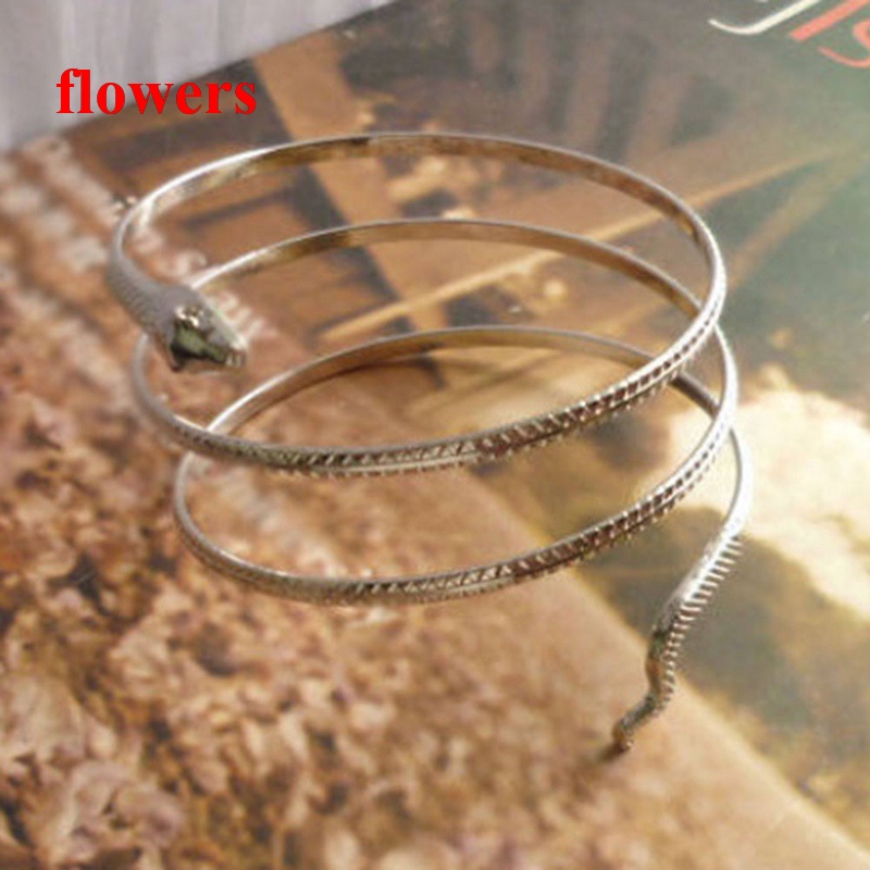 flowers-สร้อยข้อมือ-เหล็กไทเทเนียม-รูปงู-ประดับเพชร-18k-ปรับได้