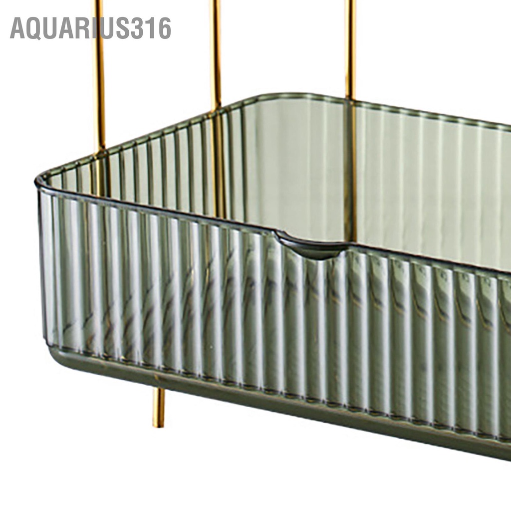 aquarius316-แต่งหน้า-2-ชั้นเคาน์เตอร์ห้องน้ำorganizerขนาดใหญ่ความจุผู้ถือเครื่องสำอางชั้นวางสำหรับห้องนอนdresser