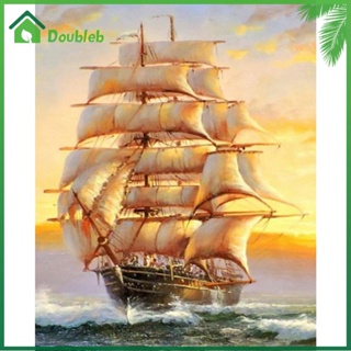 【Doub X ✮】ปักครอสติช 11ct รูปเรือใบ สําหรับตกแต่งบ้าน DIY ✮