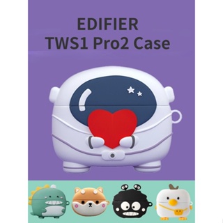 For EDIFIER TWS1 Pro2 Case 3D Cartoon Cute Dinosaur Shiba Inu EDIFIER TWS1 Pro2 Silicone Soft Case Shockproof Case Protective Cover