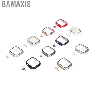 Bamaxis Watch Screen Protector Case Tempered Glass  Precise Cutouts Bump Resistant Full  Protection for
