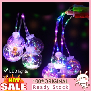 [B_398] โคมไฟลูกบอล LED แบบมือถือ ลายการ์ตูน สีโปร่งใส ของเล่นสําหรับเด็ก