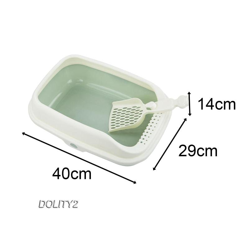 dolity2-ถาดทราย-กึ่งปิด-กันกระเซ็น-สําหรับสัตว์เลี้ยง-แมว