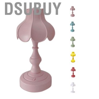 Dsubuy Desk Lamp Retro Lotus Leaf Ingenious Lovely 3 Light Sources Small Table Night for Girls Bedroom