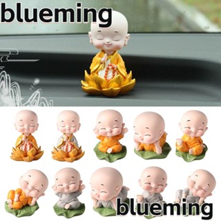 Blueming2 พระภิกษุสงฆ์น้อยเรซิ่น สี่พระ สําหรับตกแต่งบ้าน ภายในรถยนต์