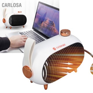 CARLOSA  CARLOSA เครื่องทำความร้อนไฟฟ้าในครัวเรือน Mini Desktop เครื่องทำความร้อน ลมร้อนที่เงียบสงบสำหรับสำนักงานห้องนอนในร่ม