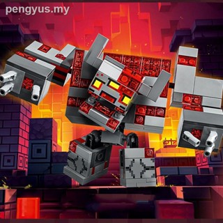 ✚บล็อกตัวต่อเลโก้ My World Redstone Golem Minecraft Series ของเล่นสําหรับเด็ก 6PTH