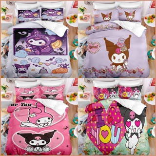 3in1 ชุดเครื่องนอน ผ้าปูที่นอน ปลอกหมอน ผ้าห่ม ลาย My Melody 23 ซักทําความสะอาดได้ สําหรับห้องนอน หอพัก