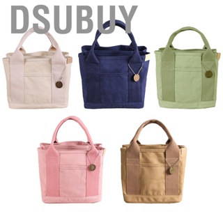 Dsubuy Lunch Tote Bag Canvas Solid Color Large  Portable Cooler for Sport Working