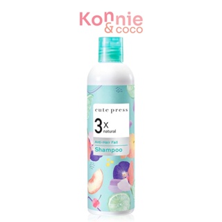 Cute Press 3x Natural Anti-Hair Fall Shampoo 300ml.