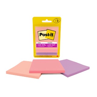 ภาพหน้าปกสินค้าPost-it ซูเปอร์สติกกี้โน้ต รุ่น 3321-3SSJP คละสี 3x3 นิ้ว แพ็ค3เล่ม ที่เกี่ยวข้อง