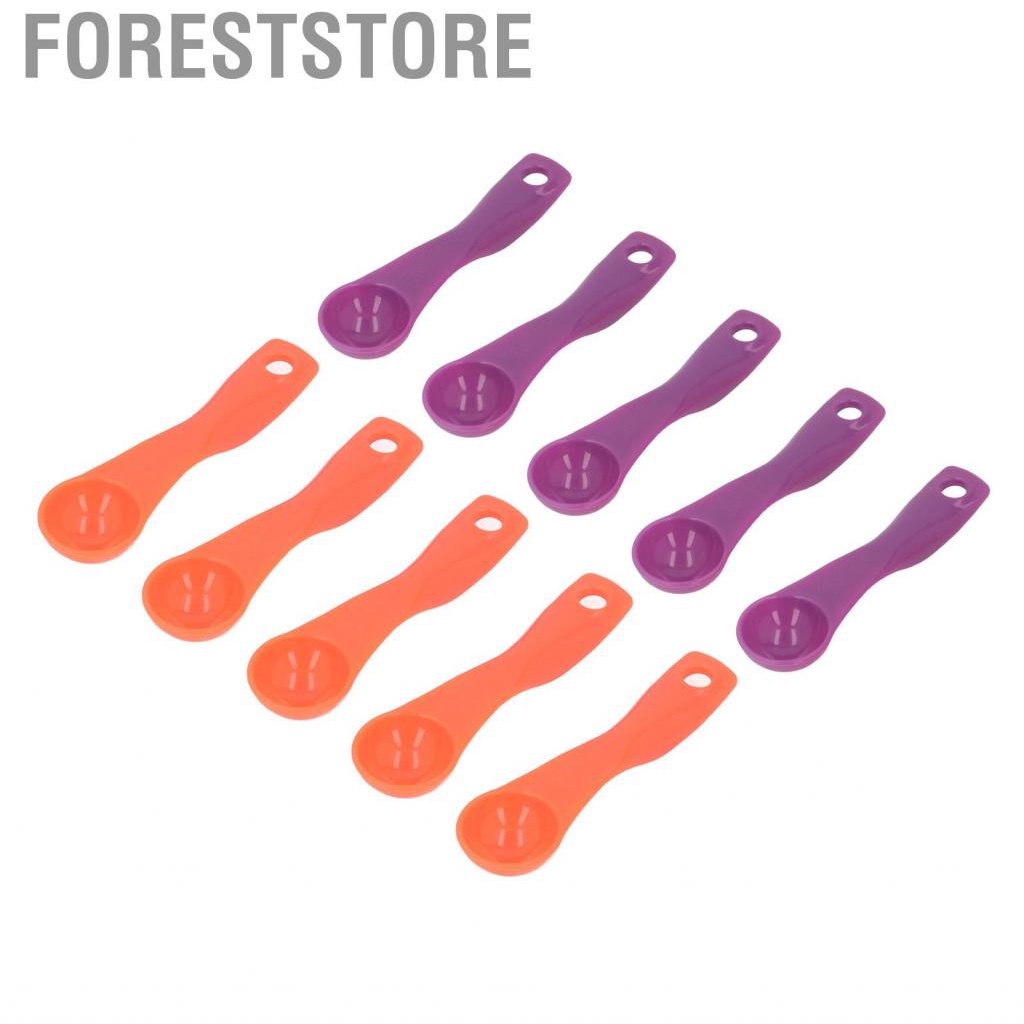 Foreststore 10pcs Sound Aid Sampling Spoon Clear ML G Scale Measuring ...