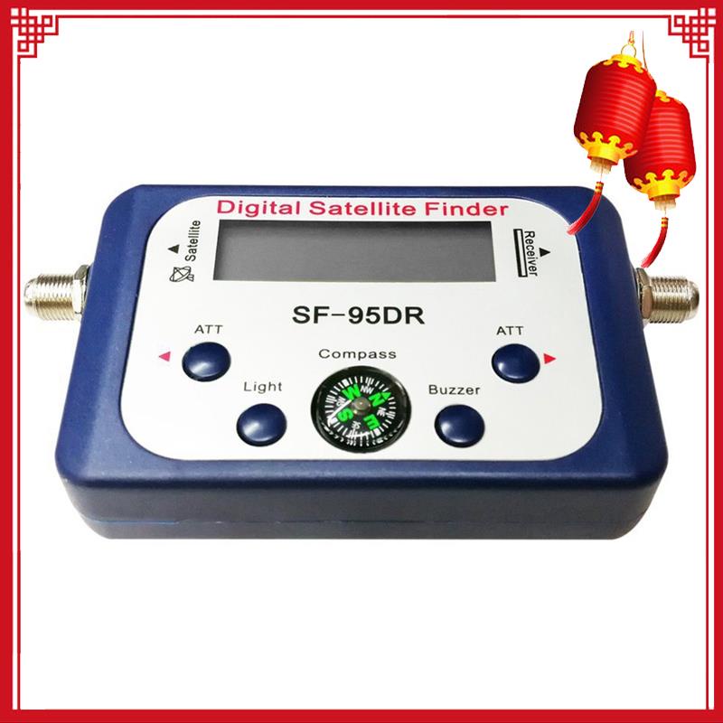 เครื่องวัดสัญญาณดาวเทียมดิจิทัล SF-95DR 950-2150MHz พลาสติก หน้าจอ LCD ...