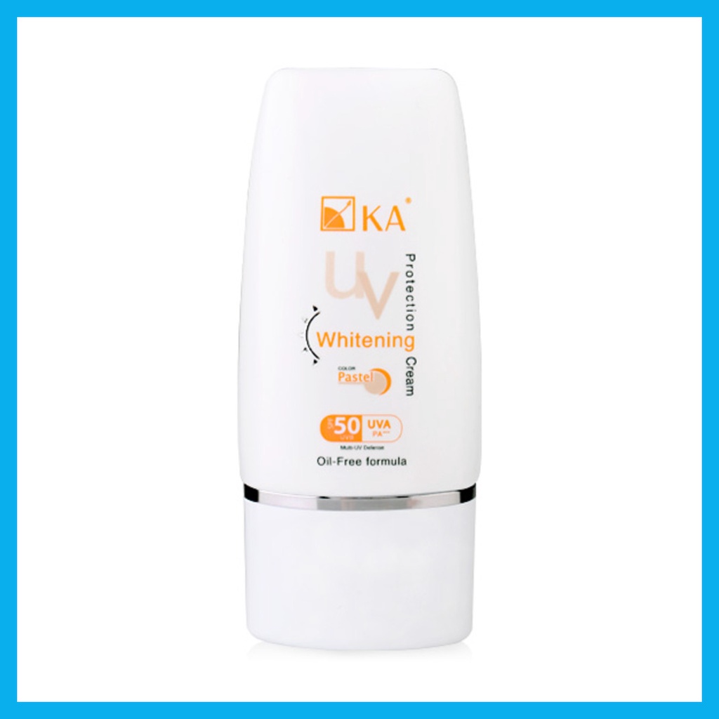 ka-uv-protection-whitening-cream-spf50-pa-50g-pastel-ครีมกันแดดสำหรับผิวหน้า-เนื้อครีมสีแพสเทล-สูตร-oil-free