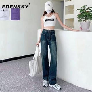EOENKKY  เกงกางยีนส์ กางเกงขายาว กางเกง 2023 NEW  Chic สบาย Stylish Korean Style C97BEC1 36Z230909
