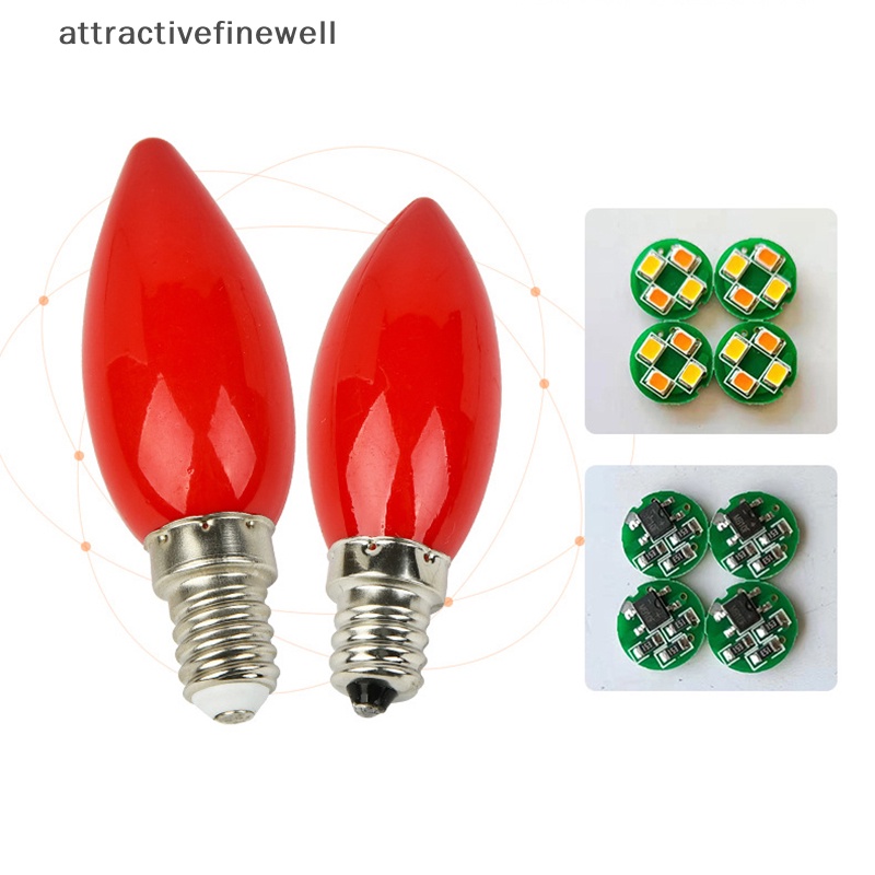 attractivefinewell-หลอดไฟ-led-e12-e14-สีแดง-สําหรับตกแต่ง-1-ชิ้น