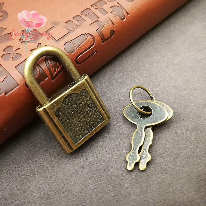 amongspring-gt-ชุดแม่กุญแจล็อคกระเป๋าเดินทาง-ขนาดเล็ก-สไตล์เรโทร-พร้อมกุญแจ