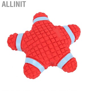 Allinit Dog Squeaky Toys Red Starfish Interactive  Grinding Chew