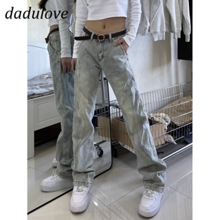 DaDulove💕 New American Ins High Street Retro Jeans Niche High Waist Straight Pants plus Size Trousers