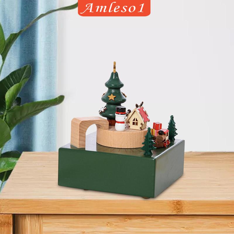 amleso1-กล่องดนตรีโรตารี่-ทนทาน-สําหรับตกแต่งบ้าน-คริสต์มาส