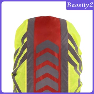 [Baosity2] ผ้าคลุมกระเป๋าเป้สะพายหลัง กันฝน กันน้ํา พร้อมแถบสะท้อนแสง แบบพกพา สําหรับเดินป่า ตั้งแคมป์ ท่องเที่ยว กลางแจ้ง