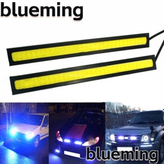 Blueming2 ไฟกลางวัน DC 12V สว่างมาก หลากสี สําหรับตกแต่งรถยนต์ 2 ชิ้น