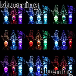 Blueming2 โคมไฟ LED รูปสโนว์แมน สุขสันต์วันคริสต์มาส สําหรับตกแต่งบ้าน