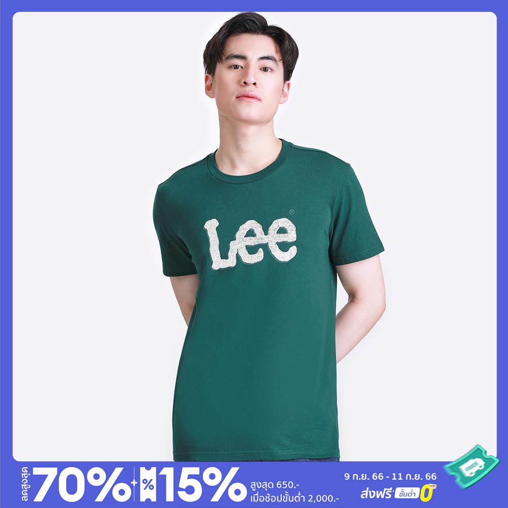 เสื้อเลือกตั้ง-lee-เสื้อยืดแขนสั้นผู้ชาย-ทรง-regular-รุ่น-le-s523mtssf06-สีเขียว