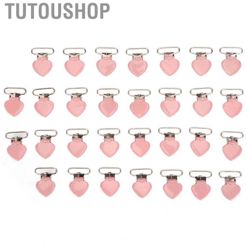 Pacifier Clips Suspender 30Pcs Pink for Handicraft Shopee