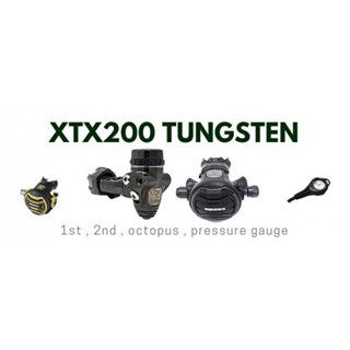 🪸XTX200 Tungsten Regulator + XTX 40 Octopus + Flex Pressure Gauge - Apeks