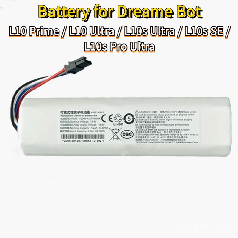 Original Battery for Dreame Robot Vacuum Mop Cleaner Dreame L10 Prime / L10 Ultra / L10s Ultra