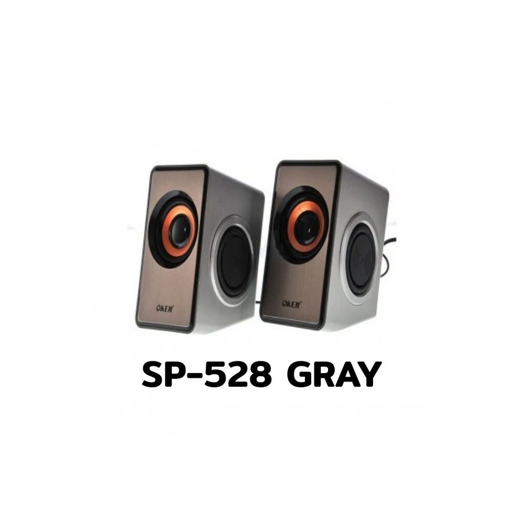 OKER SP-528 ลำโพงมินิตั้งโต๊ะ 2.0 USB Multimedia Desktop Speakers