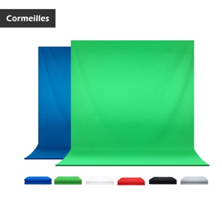 Cormeilles ฉากหลัง สีเขียวโครเมี่ยม / หน้าจอสีฟ้า ซักล้างได้ ทนทาน ไร้รอยต่อ พื้นหลังผ้า ปรับได้ ฉากหลังสําหรับสตูดิโอ ภาพบุคคล พับ