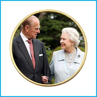 เหรียญกษาปณ์ที่ระลึก โลหะ รูปราชินีแห่งอังกฤษ พร้อมภาพ Vivid Queen Portrait 2022