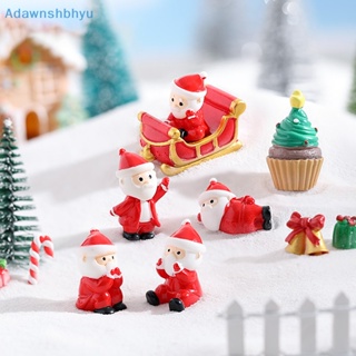 Adhyu ตุ๊กตาซานตาคลอสจําลอง ขนาดเล็ก น่ารัก สร้างสรรค์ สําหรับตกแต่งสวน คริสต์มาส DIY