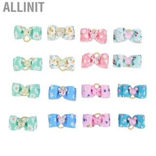 Allinit Dog Hair Bowknot Cute 2 Layer Butterfly Polyester  Bows for  Pet Owner