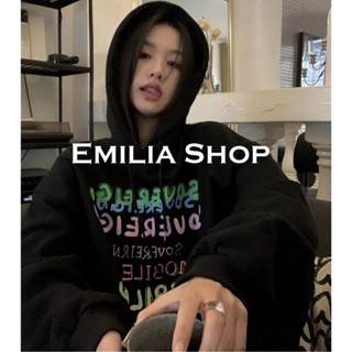 EMILIA SHOP เสื้อกันหนาว เสื้อฮู้ด ทันสมัย INS สบาย comfortable WWY23909S237Z230912