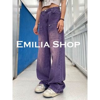 EMILIA SHOP กางเกงขายาว กางเกงคาร์โก้ผู้หญิง คาร์โก้ กางเกง Popular casual ตัวเหมือนคนชั้นสูง trendy TN22018837Z230912