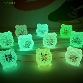 [ErudentT] นาฬิกาปลุกเรืองแสง ขนาดเล็ก ลายการ์ตูน สําหรับตกแต่งบ้าน รถยนต์ 5 ชิ้น