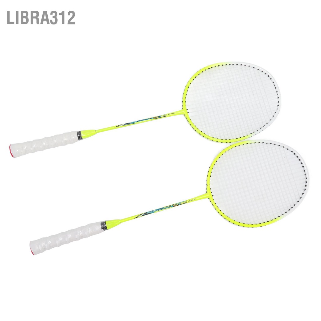 Libra312 ชุดไม้แบดมินตัน One Piece Racket Body โลหะผสมเหล็กไนลอน 12 ...